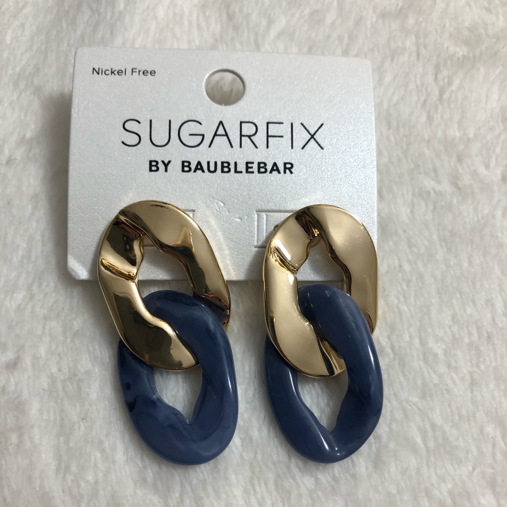 Sugarfix by BaubleBar earrings in blue